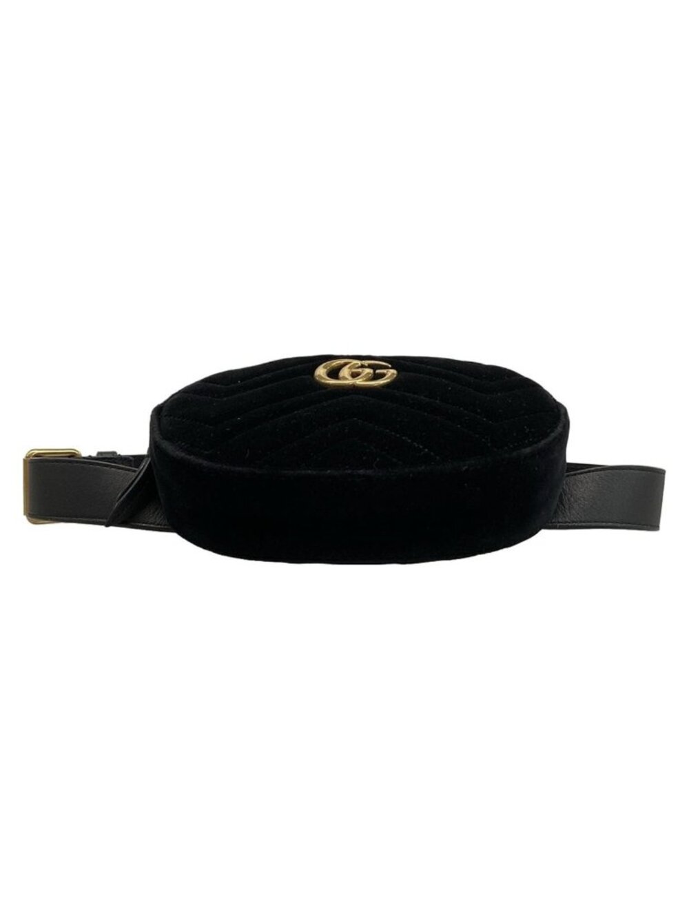 Gucci Waist Pouch GG Marmont Black Leather - Picture 5 of 15